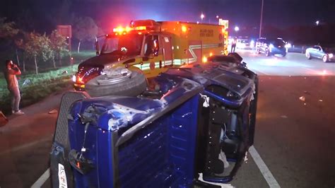 Fatal rollover crash on I-95 in NE Miami-Dade causes lane closures